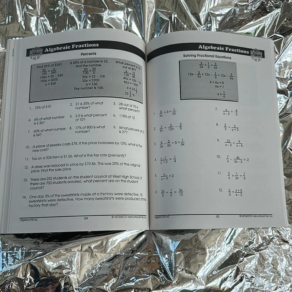 Algebra Homeschool Math Bundle For Dummies + Grades 5-8 Workbook Answer Key